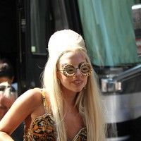 Lady Gaga is seen on the set of photo shoot wearing an outlandish costume | Picture 75172